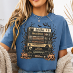 Comfort Colors Vintage Halloween VHS Stack Graphic Tee Shirt