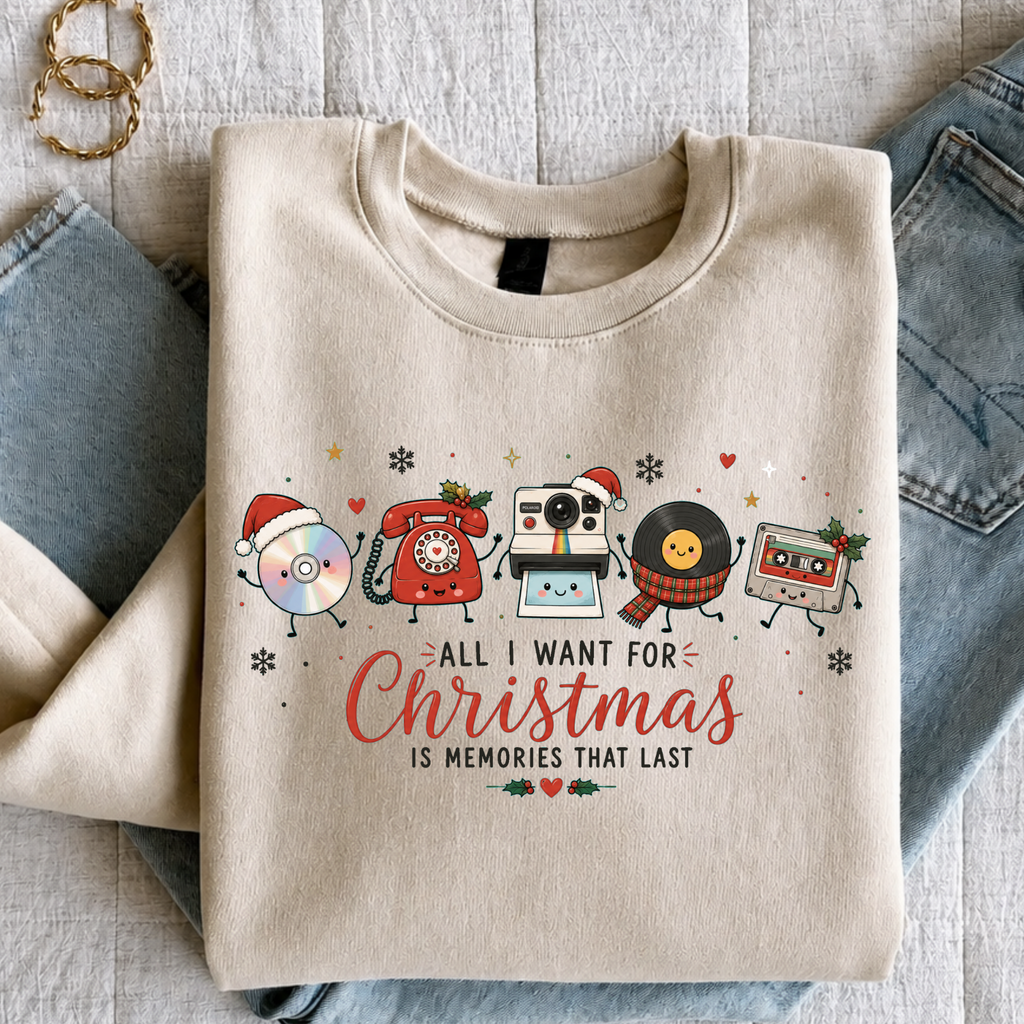 Retro Christmas Memories Sweatshirt, T-shirt