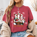Comfort Colors Funny Christmas Goose T-Shirt, Ho Ho Honk Holiday Top