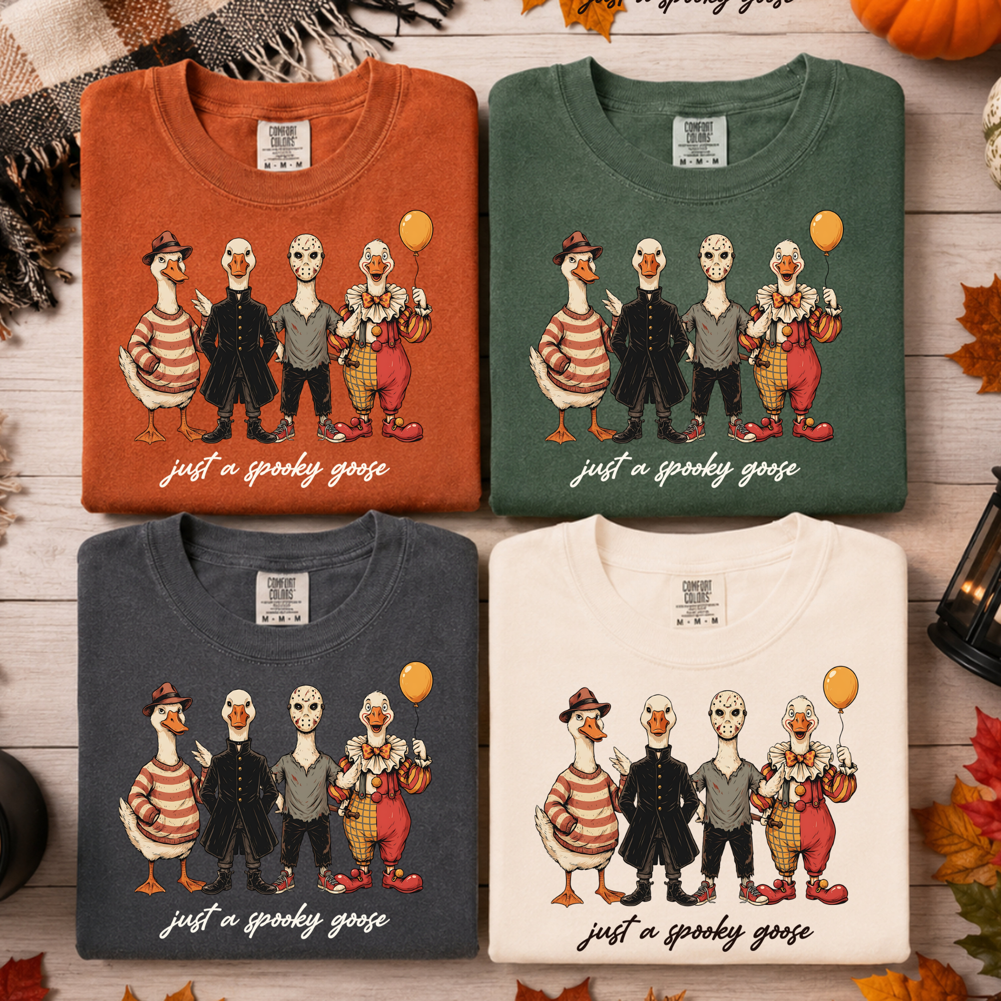 Comfort Colors Spooky Goose Horror Movie Halloween Shirt