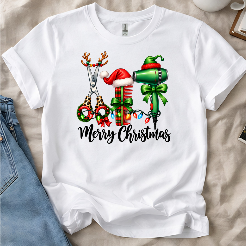 Christmas Hair Stylist Merry Christmas Graphic Sweatshirt or T-shirt