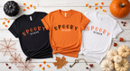 Spooky Season T-Shirt with Halloween Pumpkin Face
