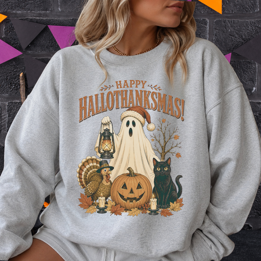 Happy HalloThanksMas Shirt | Funny Holiday Mashup Tee