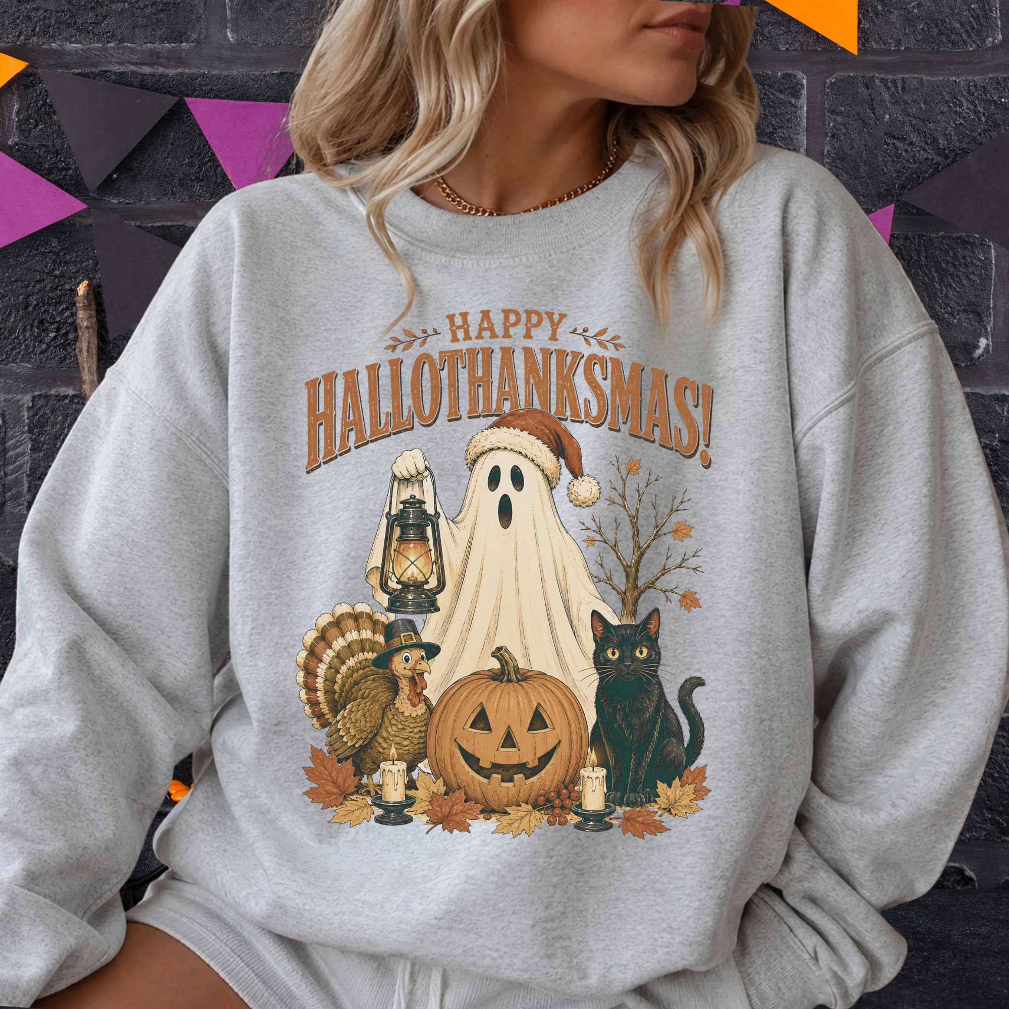 Happy HalloThanksMas Shirt | Funny Holiday Mashup Tee