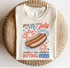 4th of July Hot Dog T-Shirt – Funny Patriotic Tee