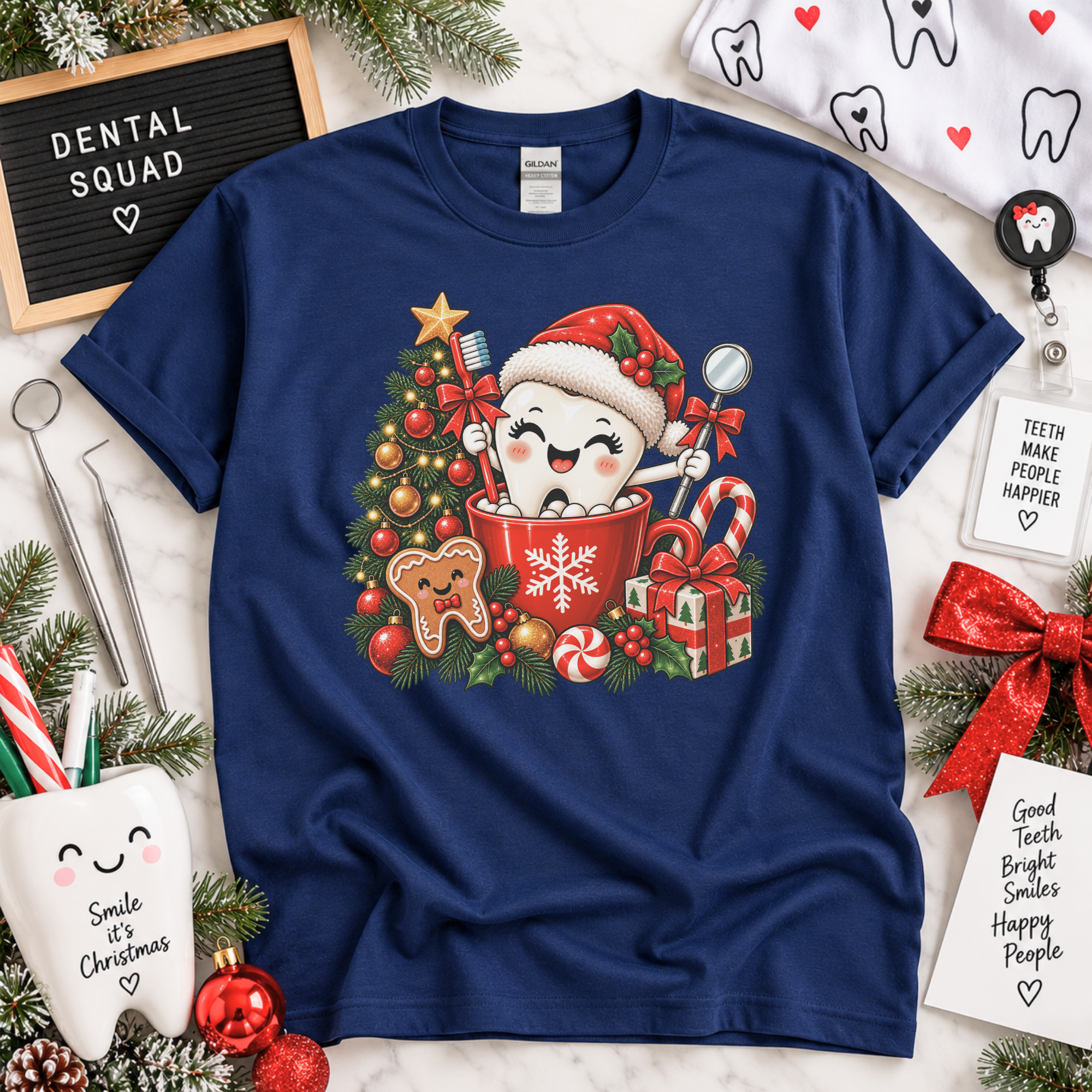 Cute Christmas Dentist Sweatshirt, T-shirt