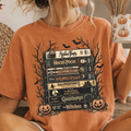 Comfort Colors Vintage Halloween VHS Stack Graphic Tee Shirt