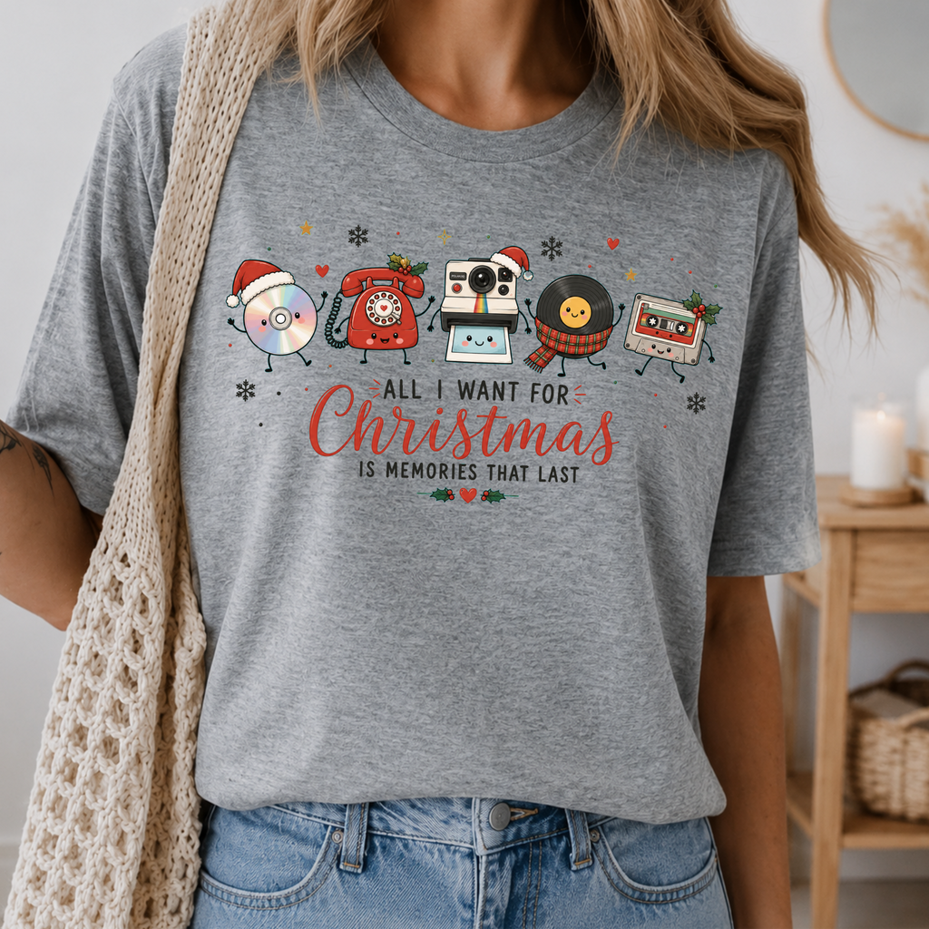 Retro Christmas Memories Sweatshirt, T-shirt