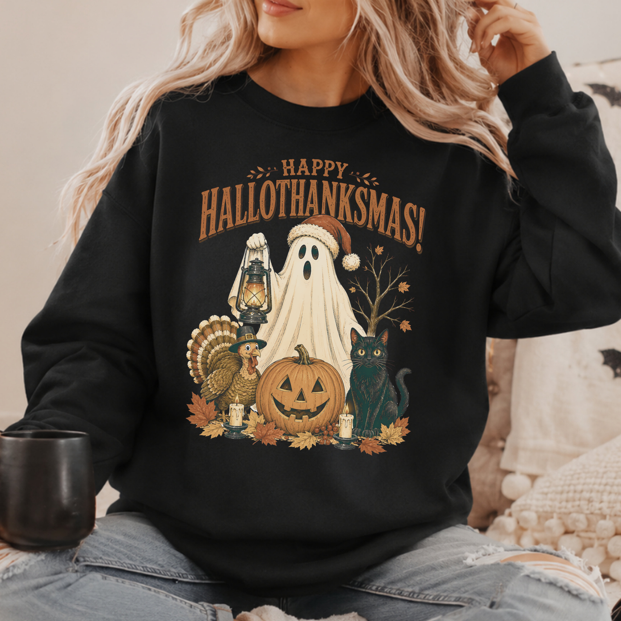 Happy HalloThanksMas Shirt | Funny Holiday Mashup Tee