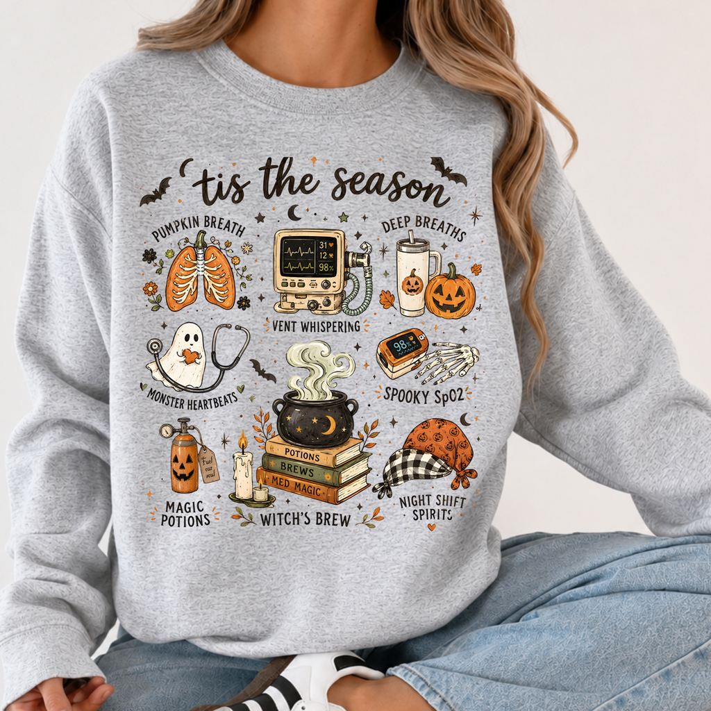 Halloween Nurse Shirt – ’Tis the Season Spooky Medical Graphic Tee