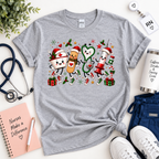 Cute Christmas Nurse Crewneck Sweatshirt, T-shirt with Medical Characters