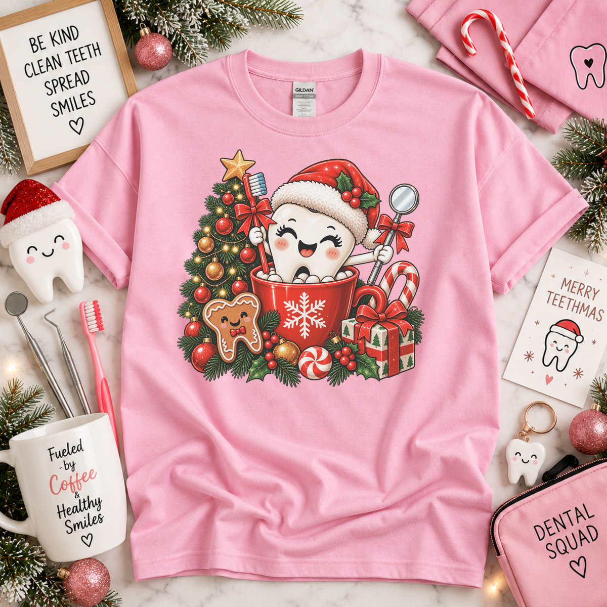 Cute Christmas Dentist Sweatshirt, T-shirt