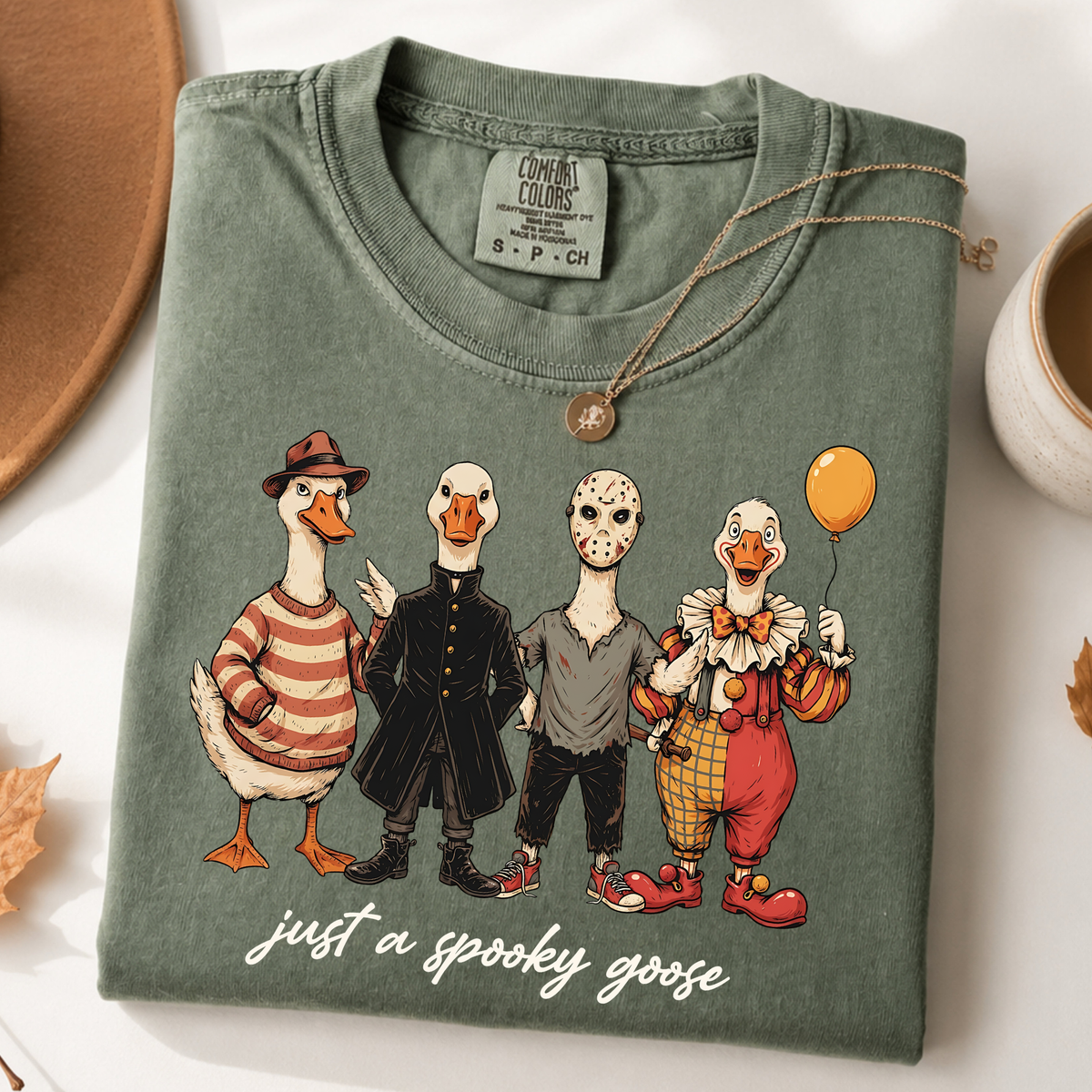 Comfort Colors Spooky Goose Horror Movie Halloween Shirt