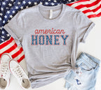 "American Honey" Fourth of July T-Shirt - Patriotic Country Music Graphic Tee
