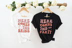 Bachelorette Party T-Shirt | Here Comes the Bride