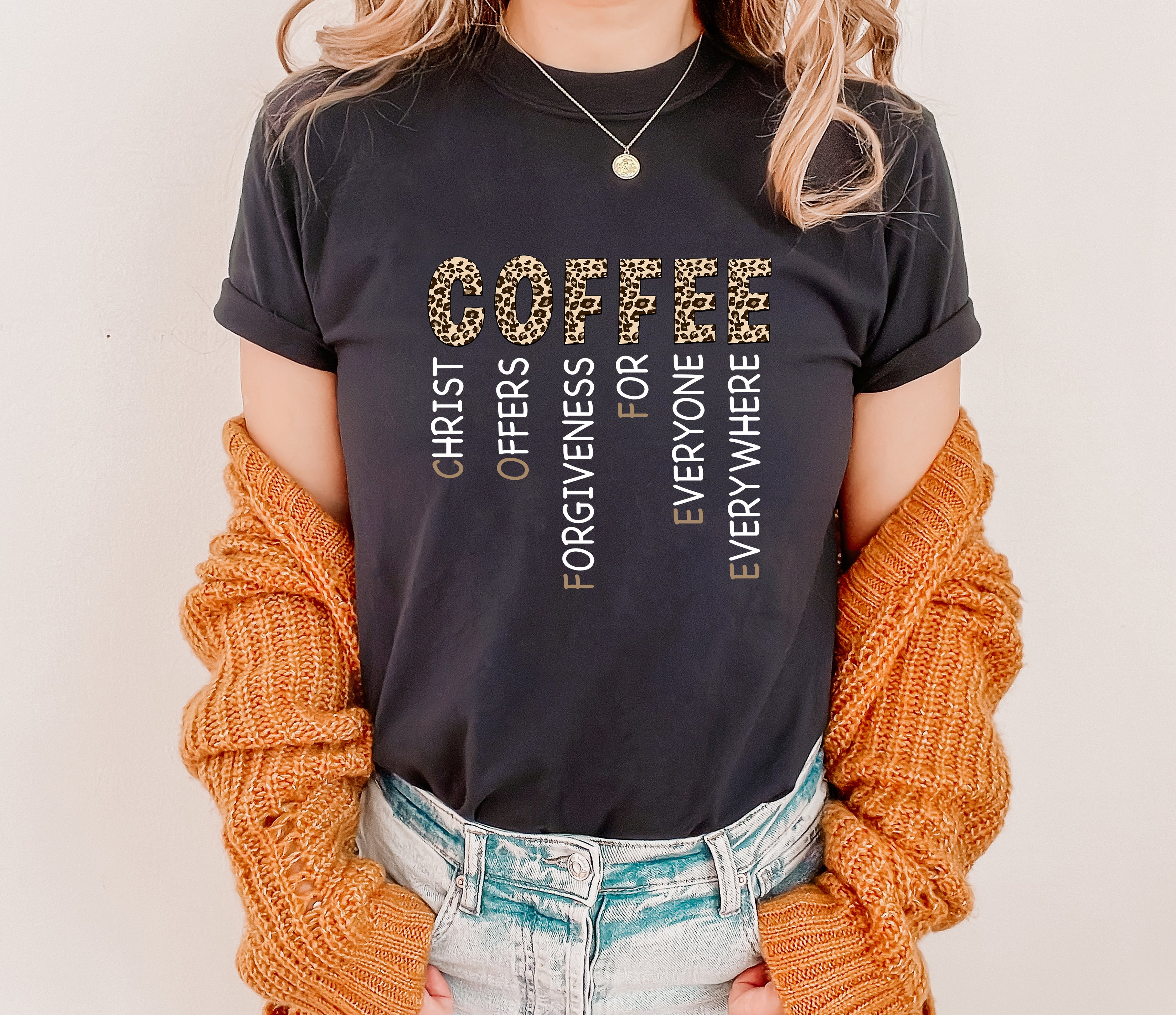 Christian Coffee T-Shirt | Faith Message Apparel