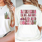 Running On Ms Rachel And Iced Coffee T-Shirt | Mom Life