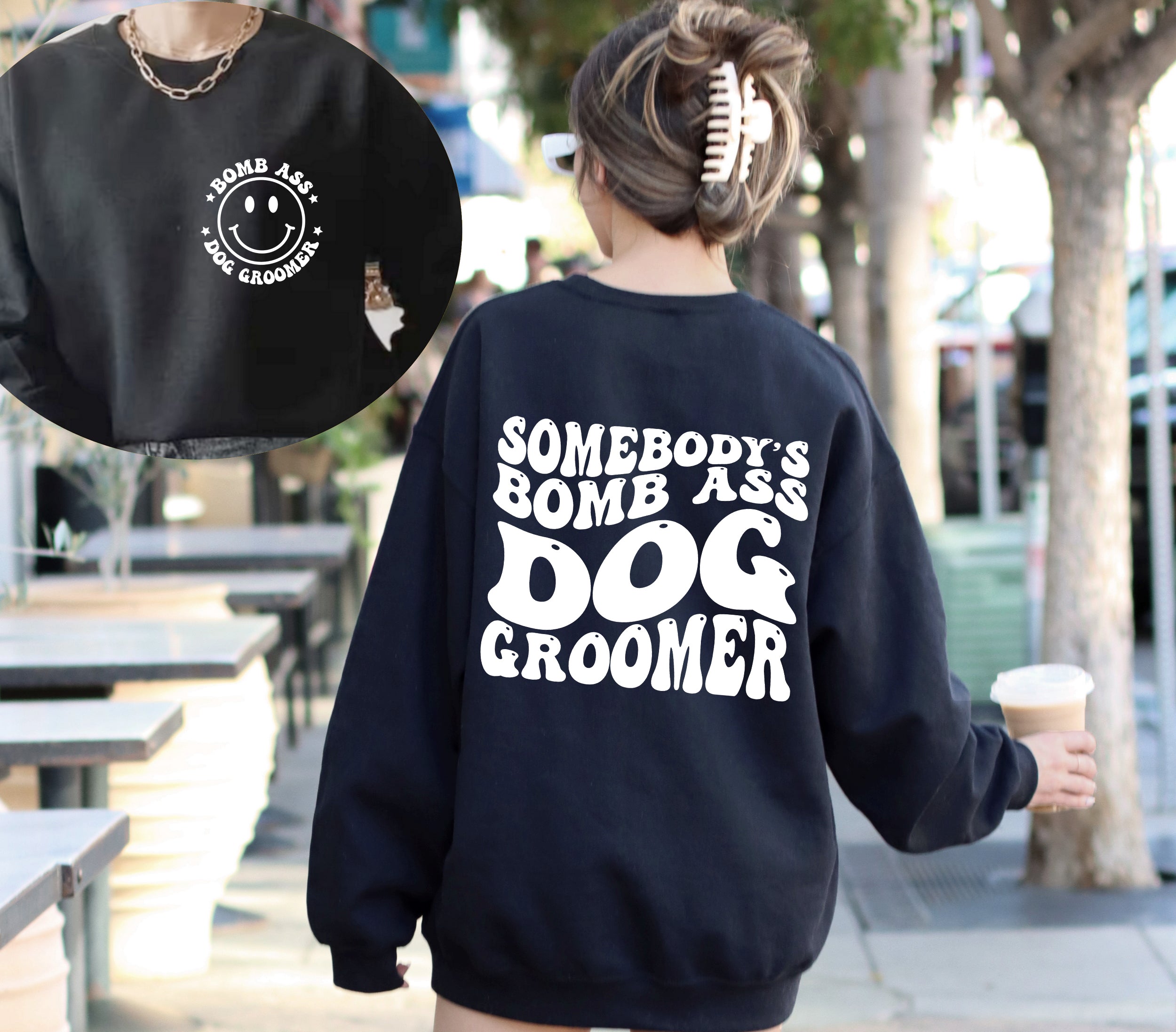 Dog Groomer T-Shirt - Bomb Ass Dog Groomer Sweatshirt