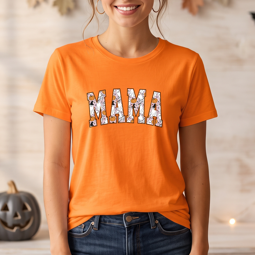 Mama Halloween T-Shirt - Cozy Mom Halloween Apparel