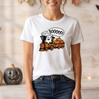 Ghost Train Halloween T-Shirt - Spooky Boooo Design