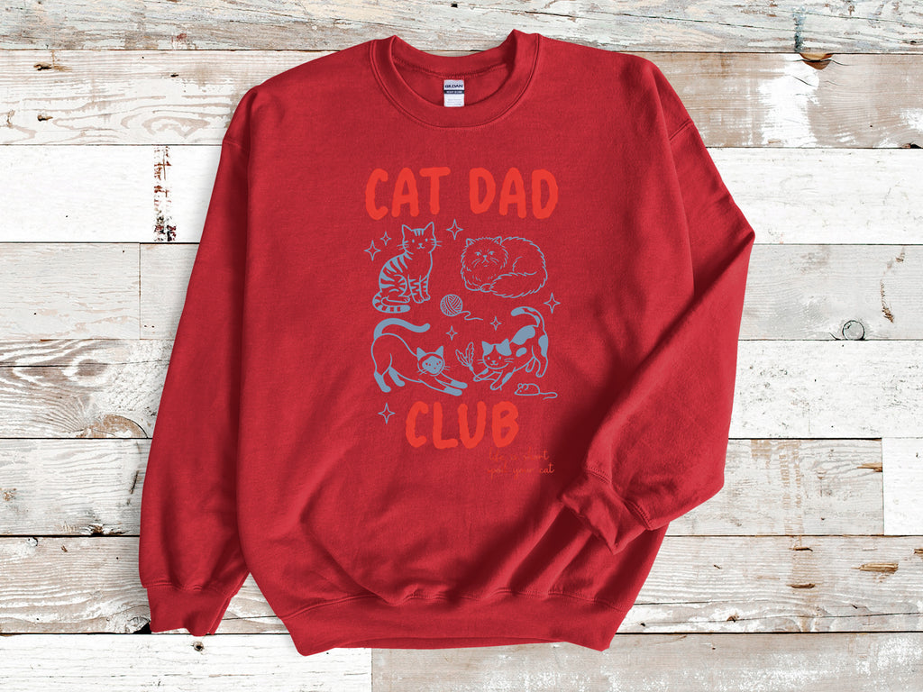 Cat Dad Club T-Shirt – Life is Short Spoil Your Cat