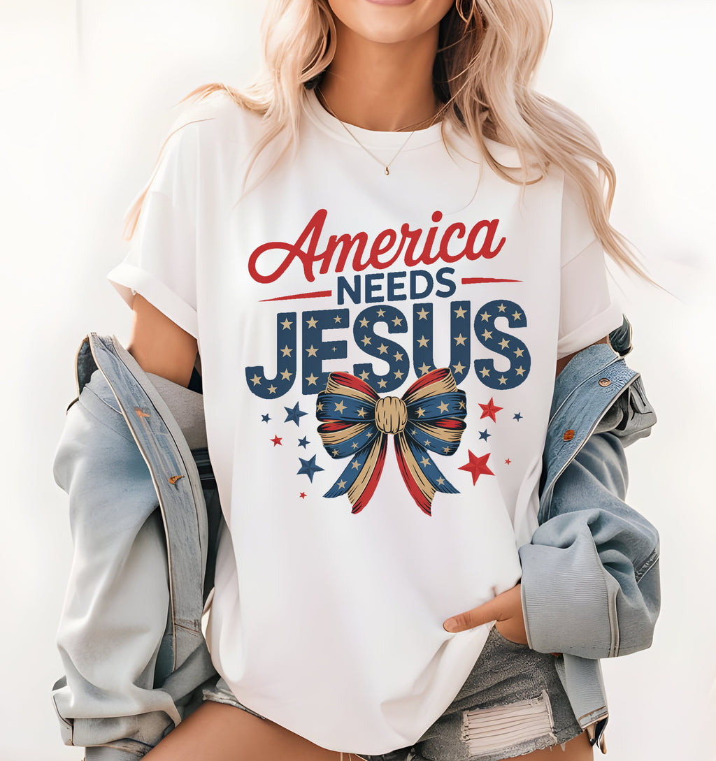 America Needs Jesus T-Shirt | Faith Statement Apparel