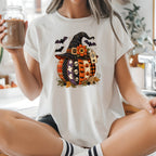 Patchwork Pumpkin T-Shirt – Cozy Fall Graphic Tee
