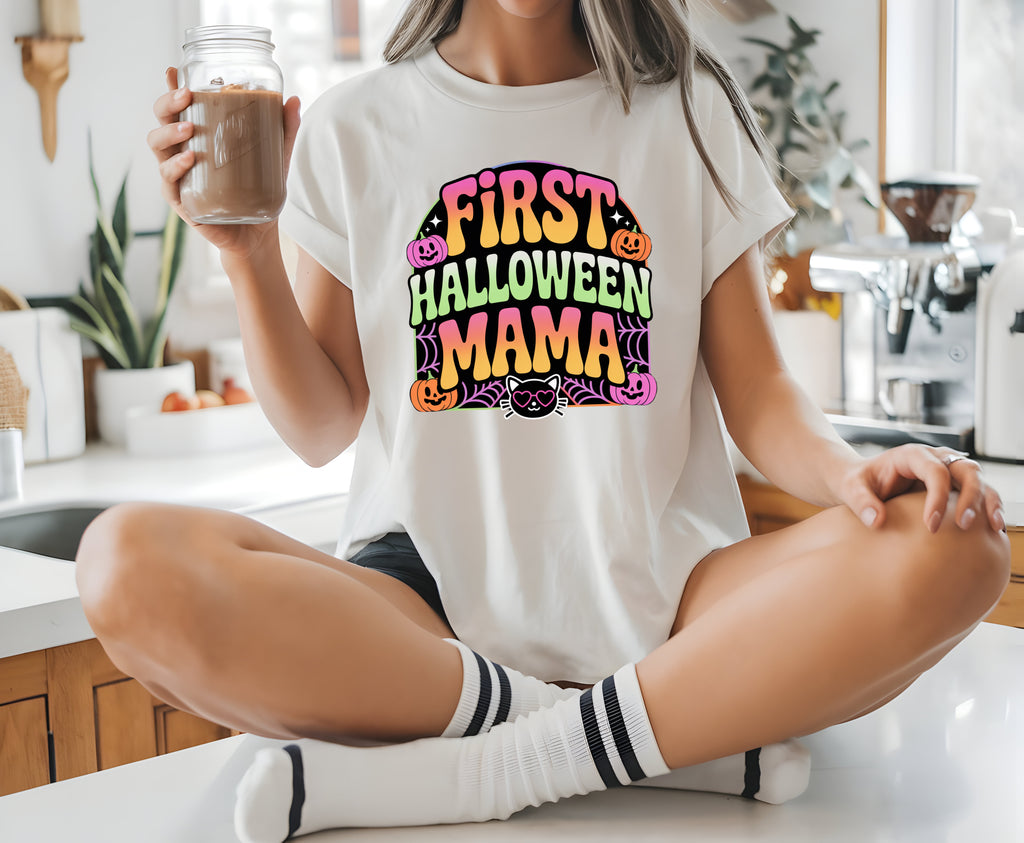 First Halloween Mama T-Shirt | New Mom Halloween Tee