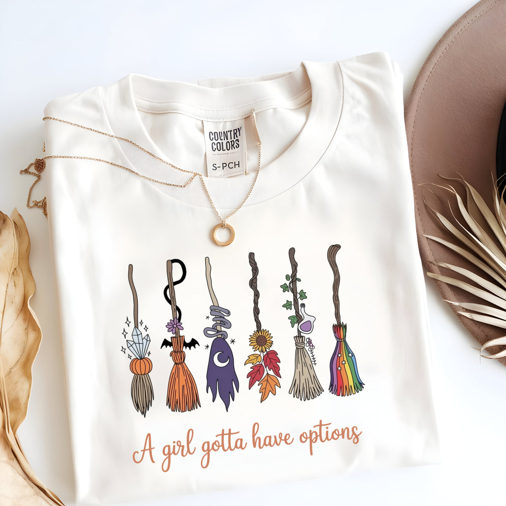 A Girl Gotta Have Options Halloween Shirt for Women