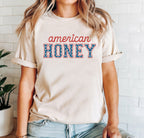 "American Honey" Fourth of July T-Shirt - Patriotic Country Music Graphic Tee