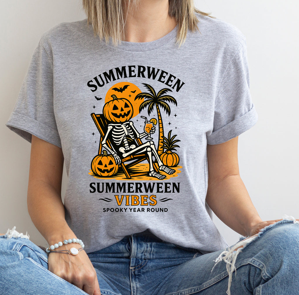 Summerween Skeleton T-Shirt & Sweatshirt Halloween