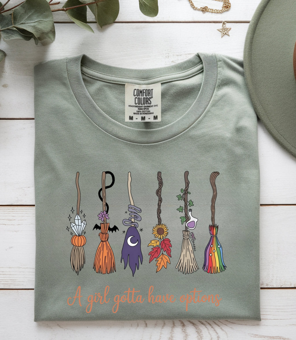 A Girl Gotta Have Options Halloween Shirt for Women