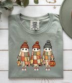 Retro Patchwork Ghosts Comfort Colors T-Shirt