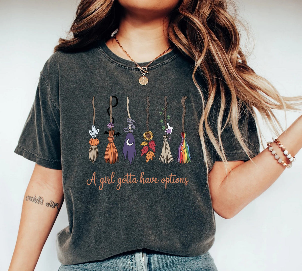 A Girl Gotta Have Options Halloween Shirt for Women