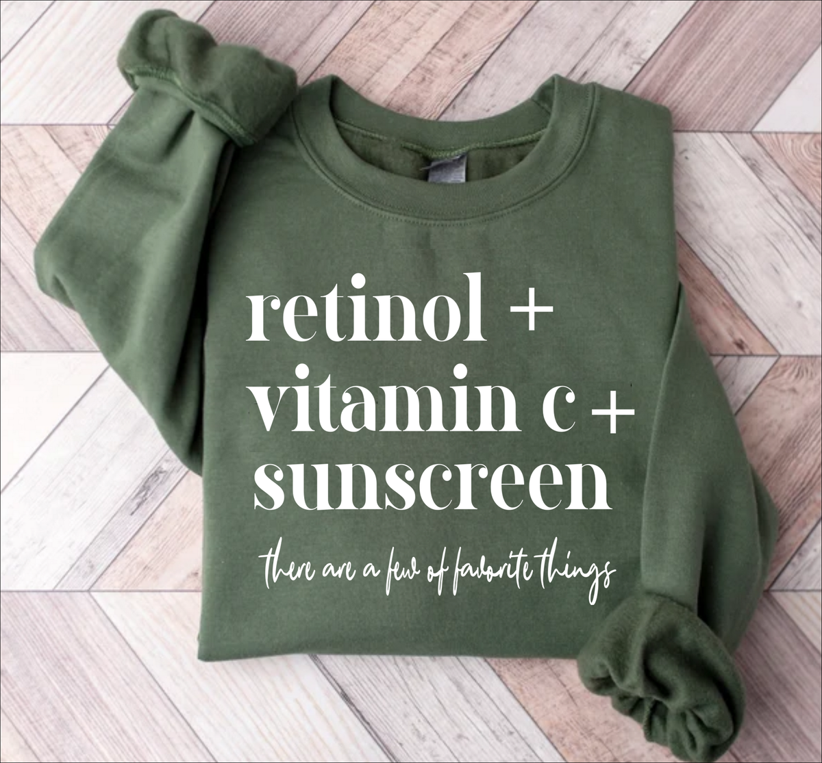 Retinol Vitamin C Sunscreen T-Shirt | Funny Skincare Aesthetic Graphic Tee