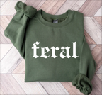 Feral T-Shirt – Funny Quote Design for Bold Personalities