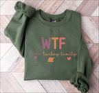 WTF Wine Turkey Family T-Shirt – Thanksgiving Humor Tee