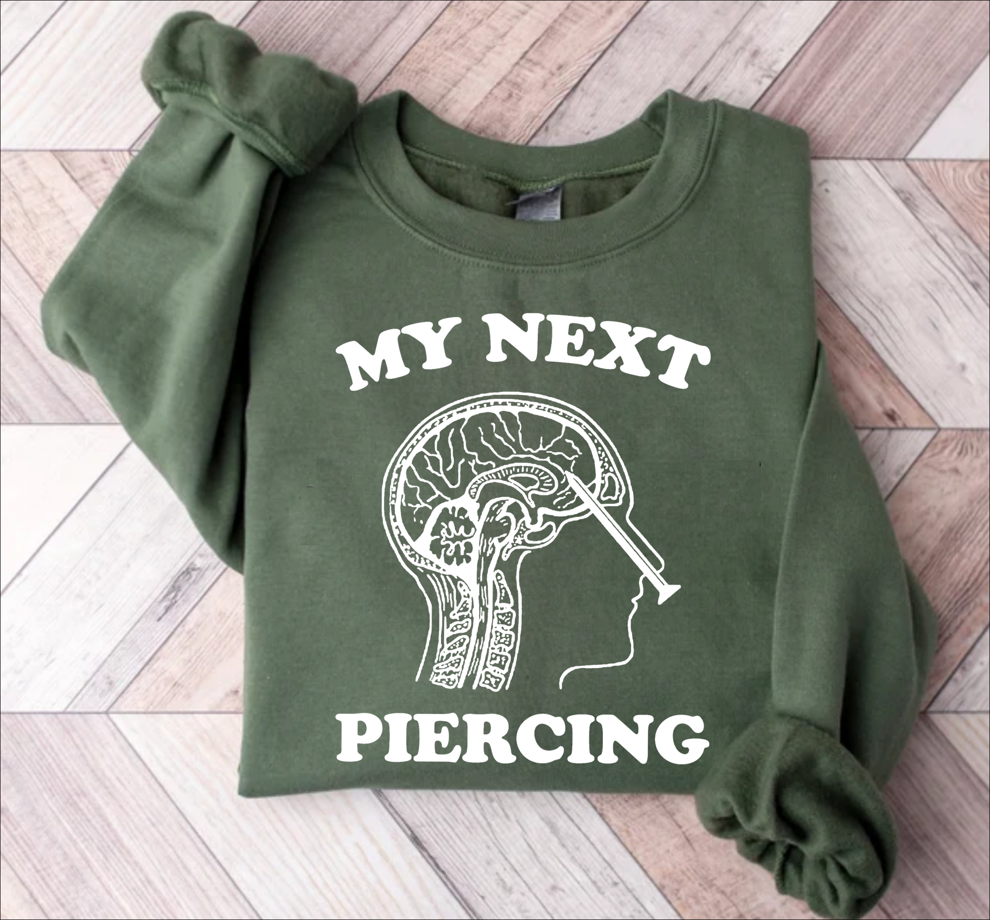 Lobotomy T-Shirt – 'My Next Piercing' Graphic Tee