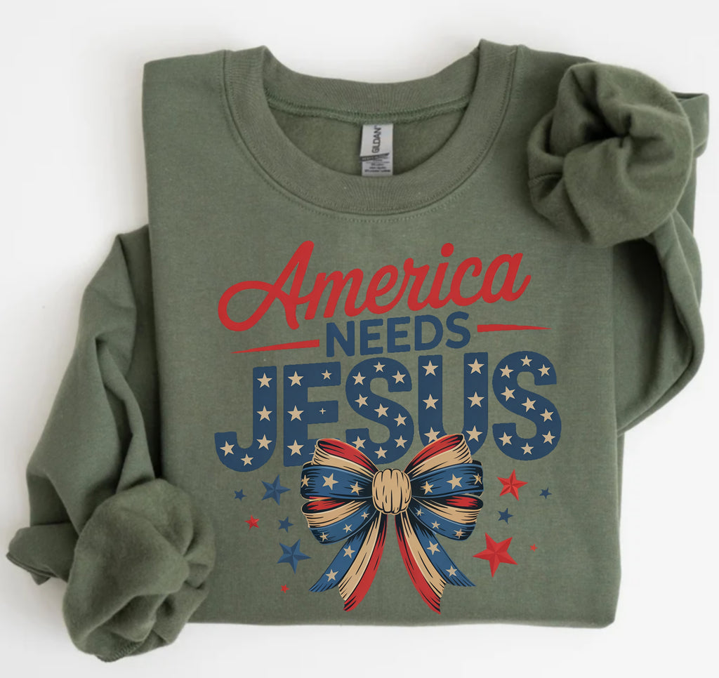 America Needs Jesus T-Shirt | Faith Statement Apparel