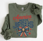 America Needs Jesus T-Shirt | Faith Statement Apparel