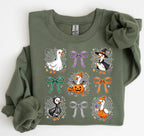 Cute Halloween Duck Bow T-Shirt & Sweatshirt
