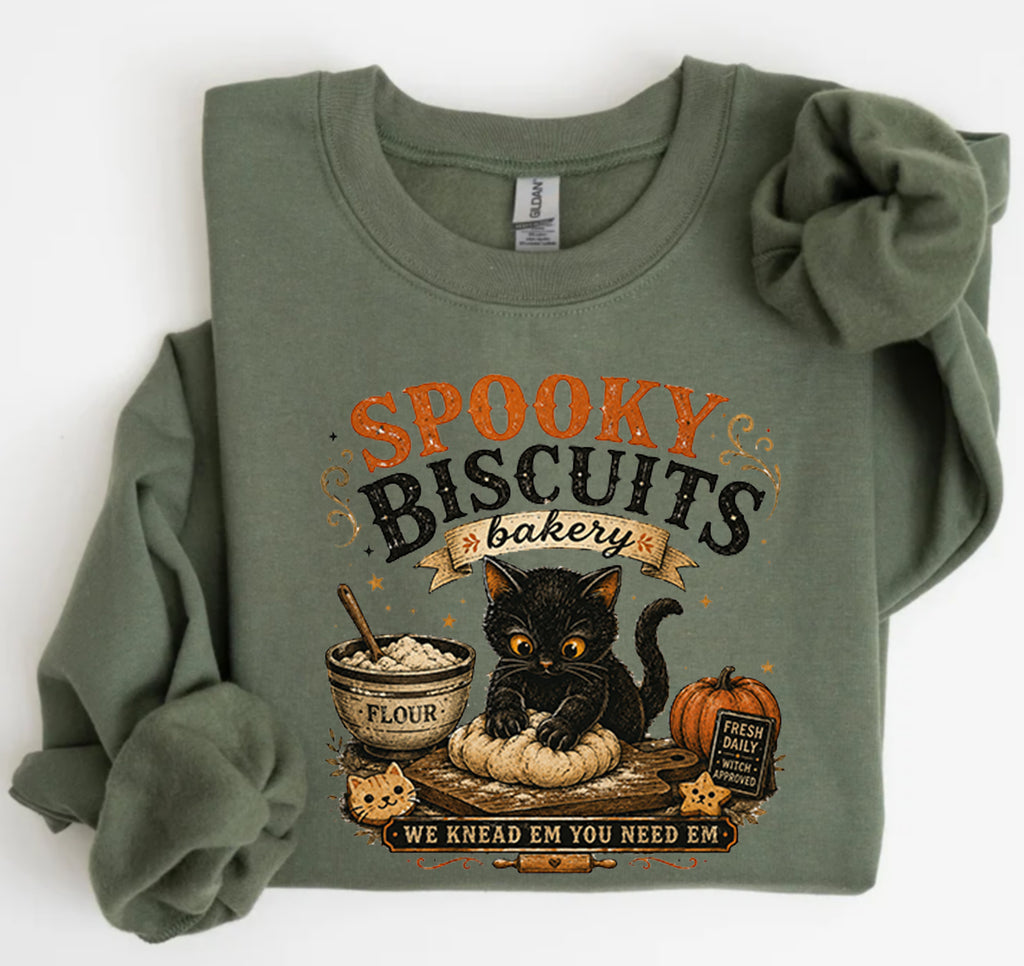 Spooky Biscuits Bakery Shirt – Halloween Sweatshirt
