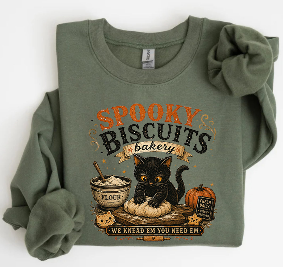 Spooky Biscuits Bakery Shirt – Halloween Sweatshirt