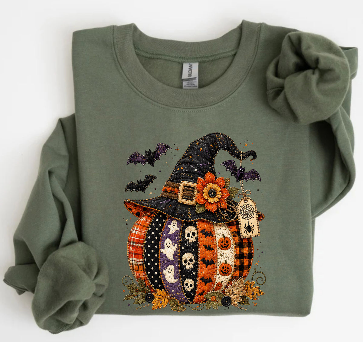 Patchwork Pumpkin T-Shirt – Cozy Fall Graphic Tee