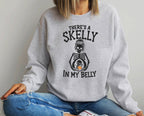 There's A Skelly In My Belly Shirt | Halloween Maternity