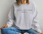 Faith Over Fear T-Shirt – Psalm 34 Inspirational Tee