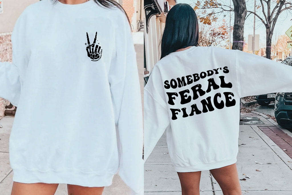Somebody's Feral Fiance T-Shirt | Funny Engagement Tee