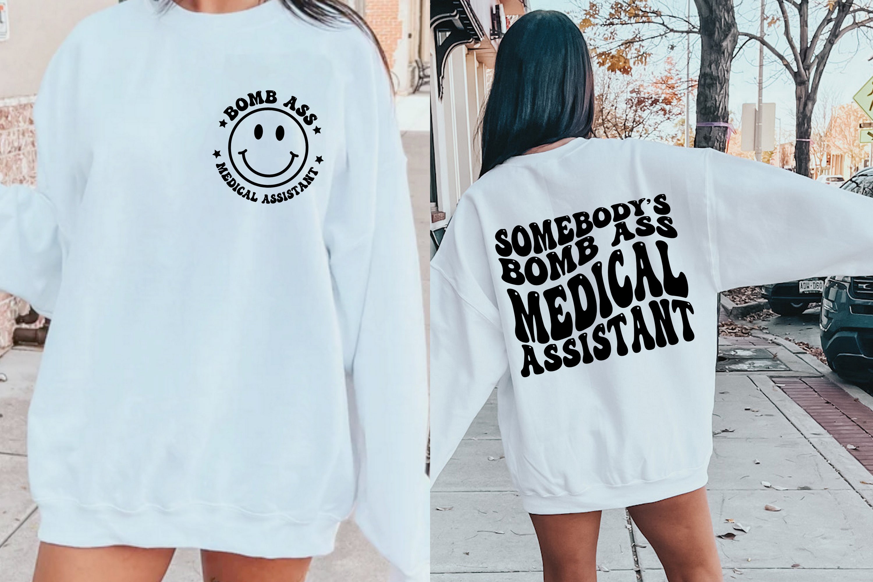 Somebody's Bomb Ass Medical Assistant T-Shirt | Funny MA Graphic Tee
