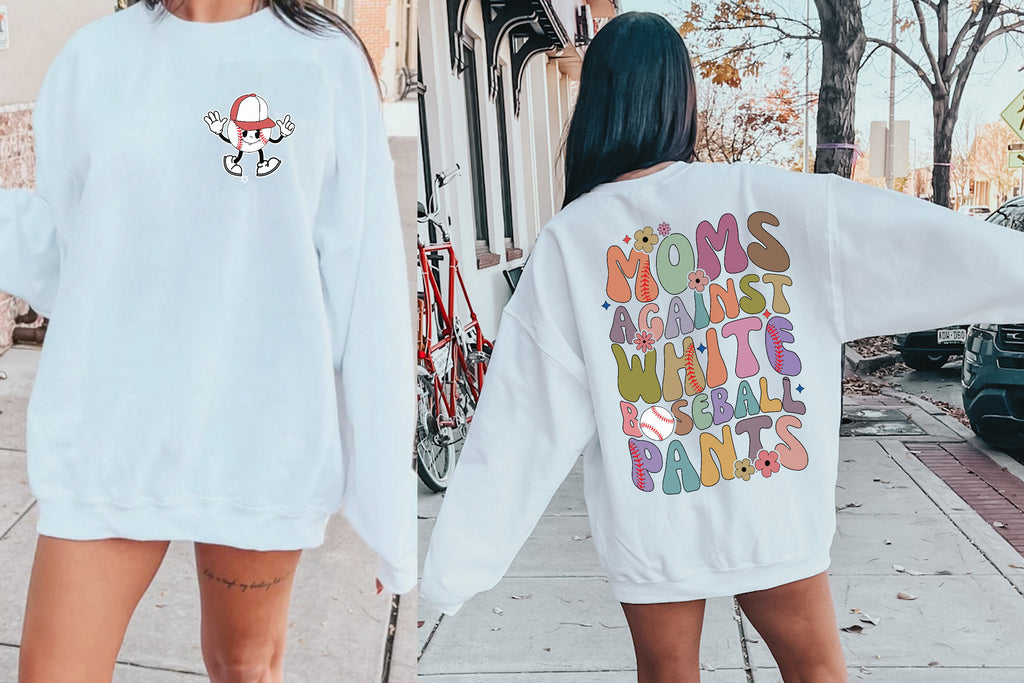 Funny Baseball Mom Shirt - Retro Groovy
