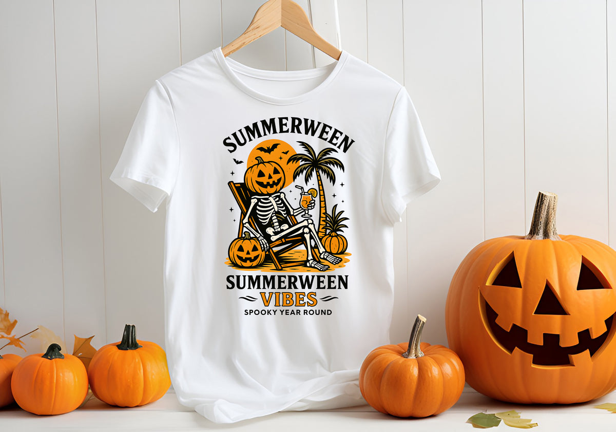 Summerween Skeleton T-Shirt & Sweatshirt Halloween